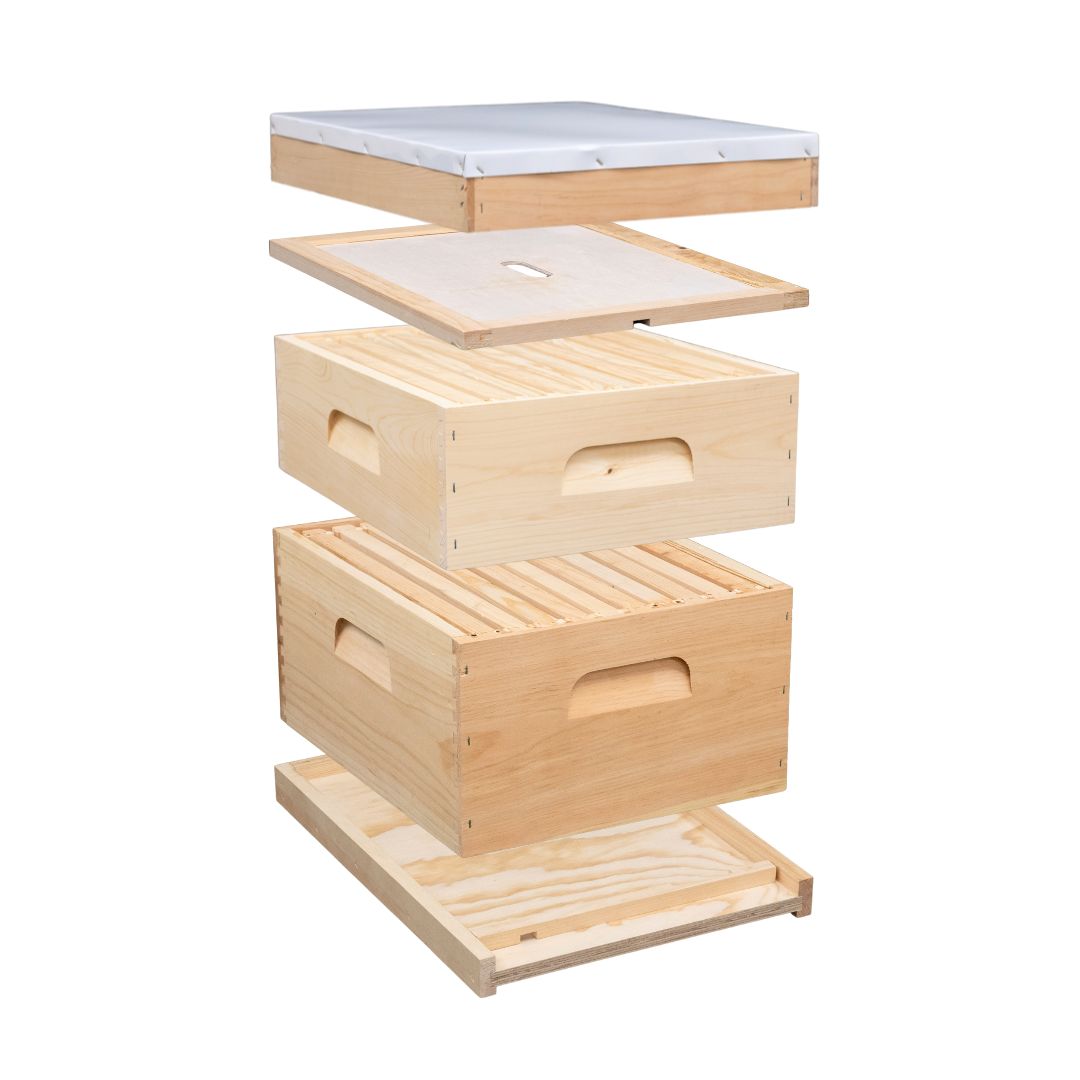 Pura™ 10-Frame Assembled Hive Kit | Single Deep & Single Medium