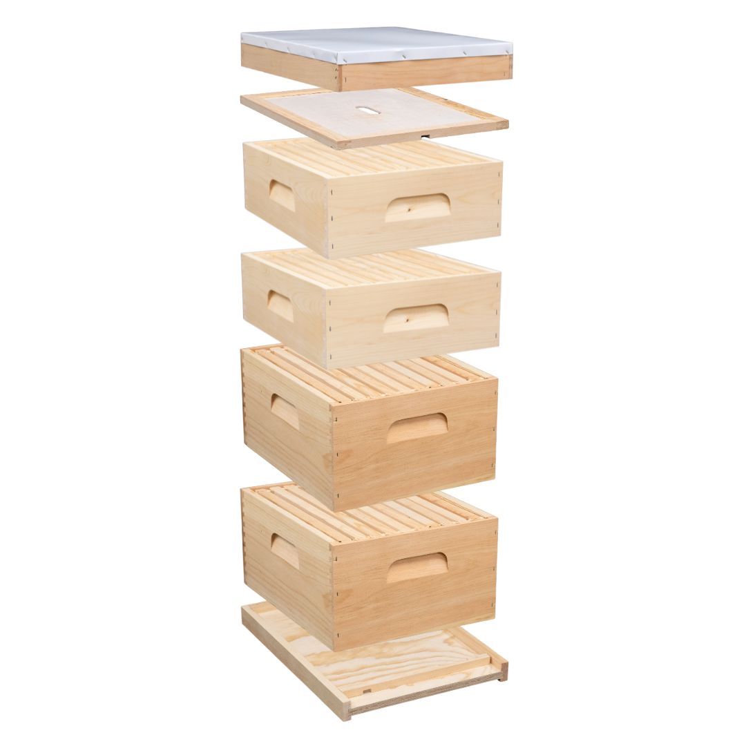 Pura™ 10-Frame Assembled Hive Kit | Double Deep & Double Medium