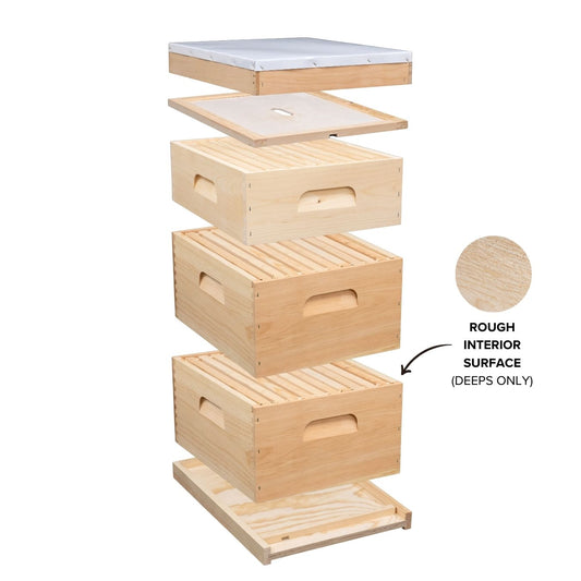 Spring Deep Nuc │ Propola® 10-frame Assembled Hive Kit, Double Deep & Single Medium │ Successful Beekeeping Online Course